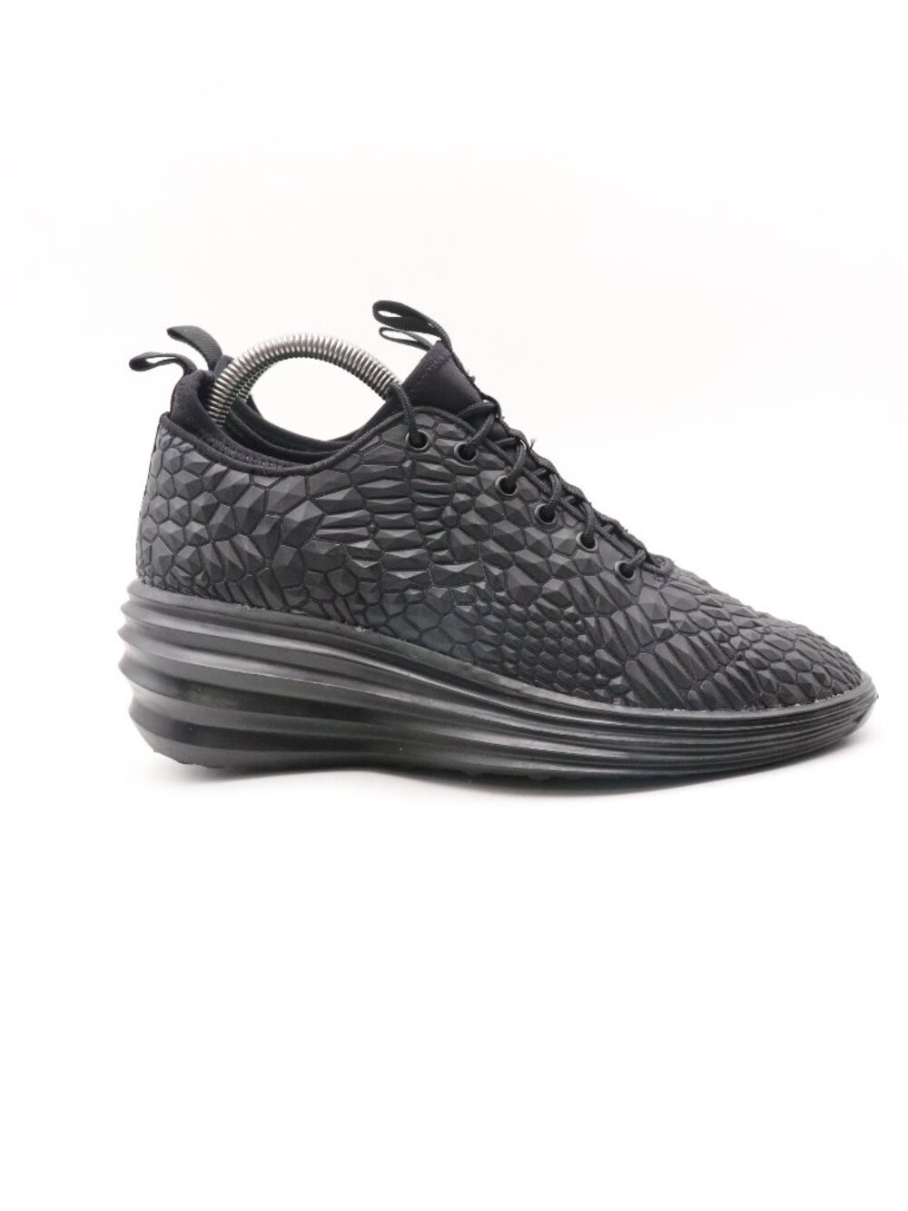 Nike LunarElite Sky Hi Women's Size 9 Triple Black Wedge Sneakers 807459-001